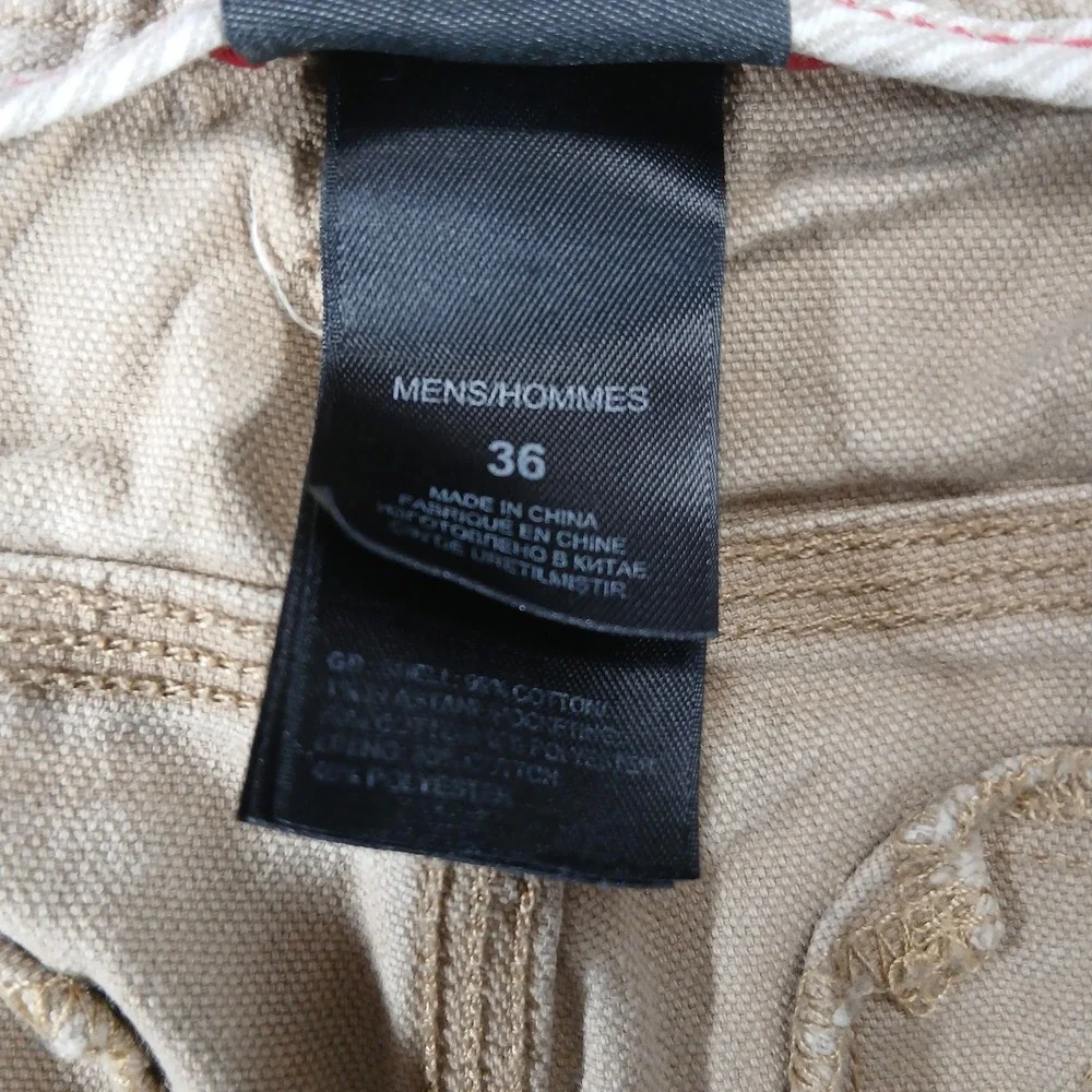 The North Face Carpenter Shorts Heavyweight Canvas Tan Khaki‎ Size 34